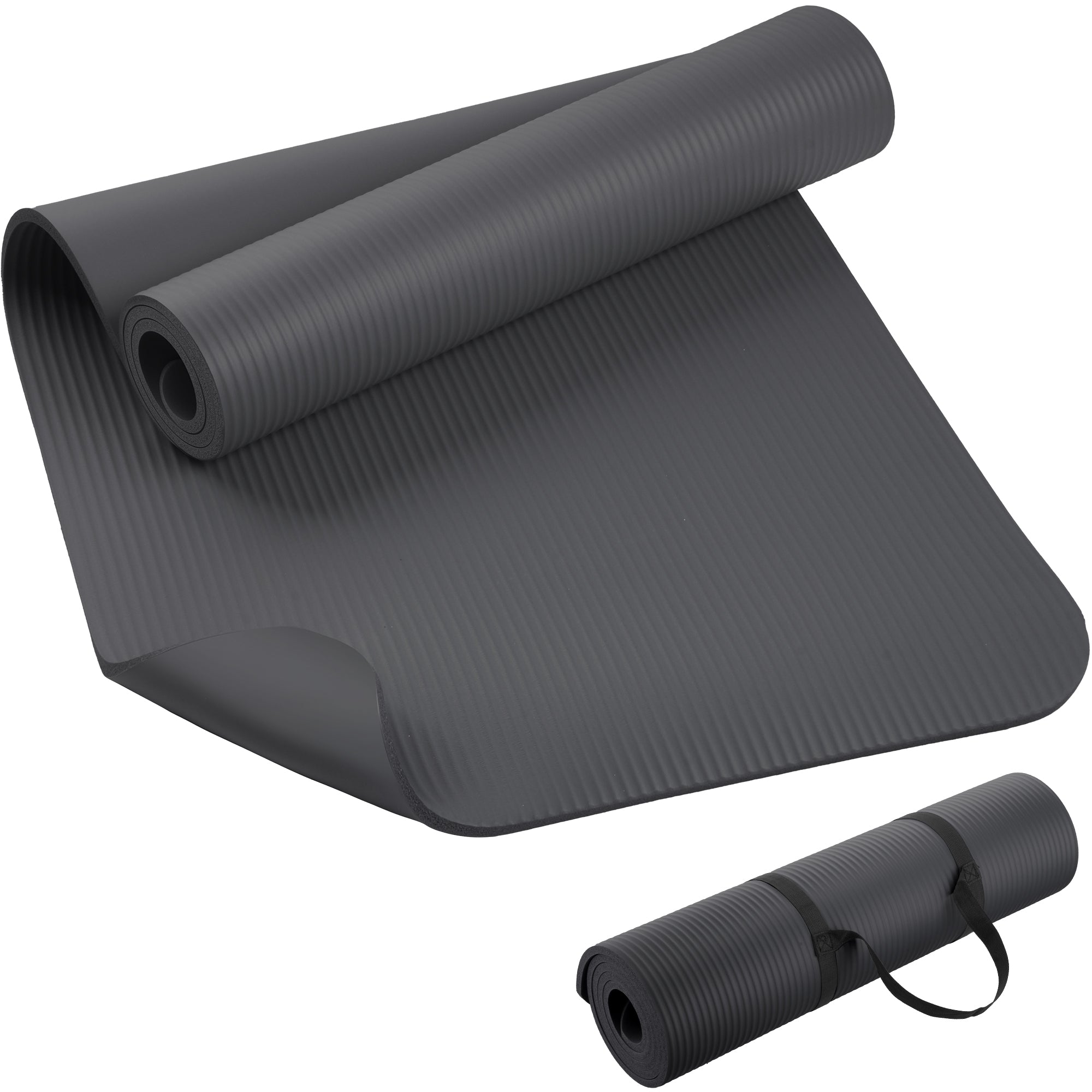 KEEP NBR Yoga Mat – Extra Thick Non-Slip Fitness Mat with Carry Strap