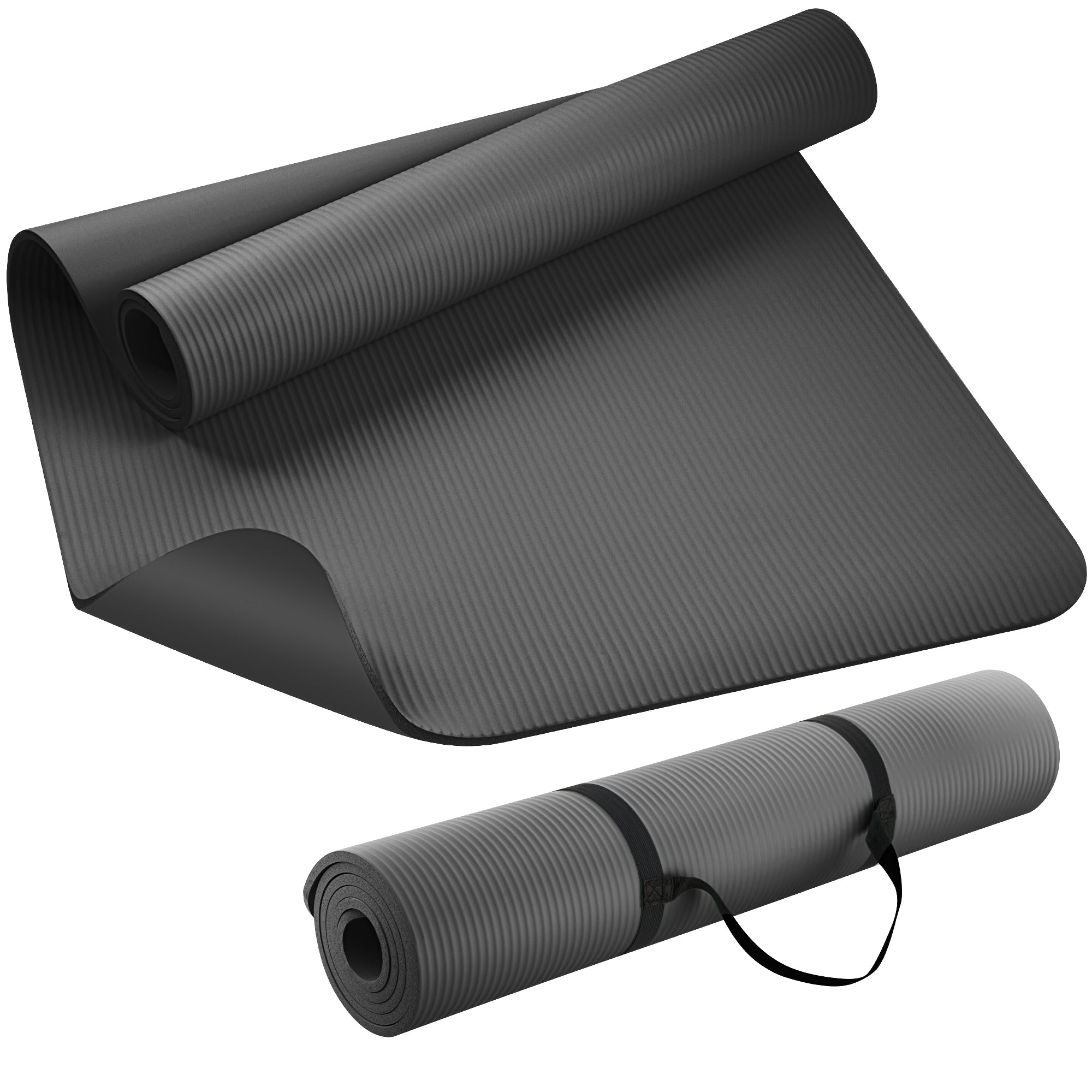 KEEP NBR Yoga Mat – Extra Thick Non-Slip Fitness Mat with Carry Strap