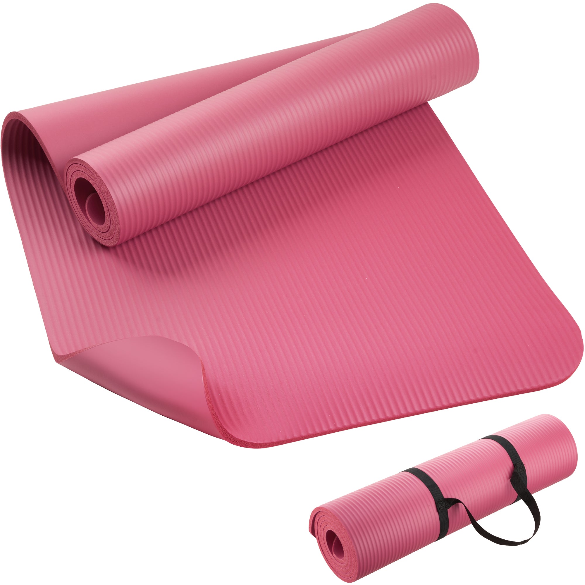 KEEP NBR Yoga Mat – Extra Thick Non-Slip Fitness Mat with Carry Strap