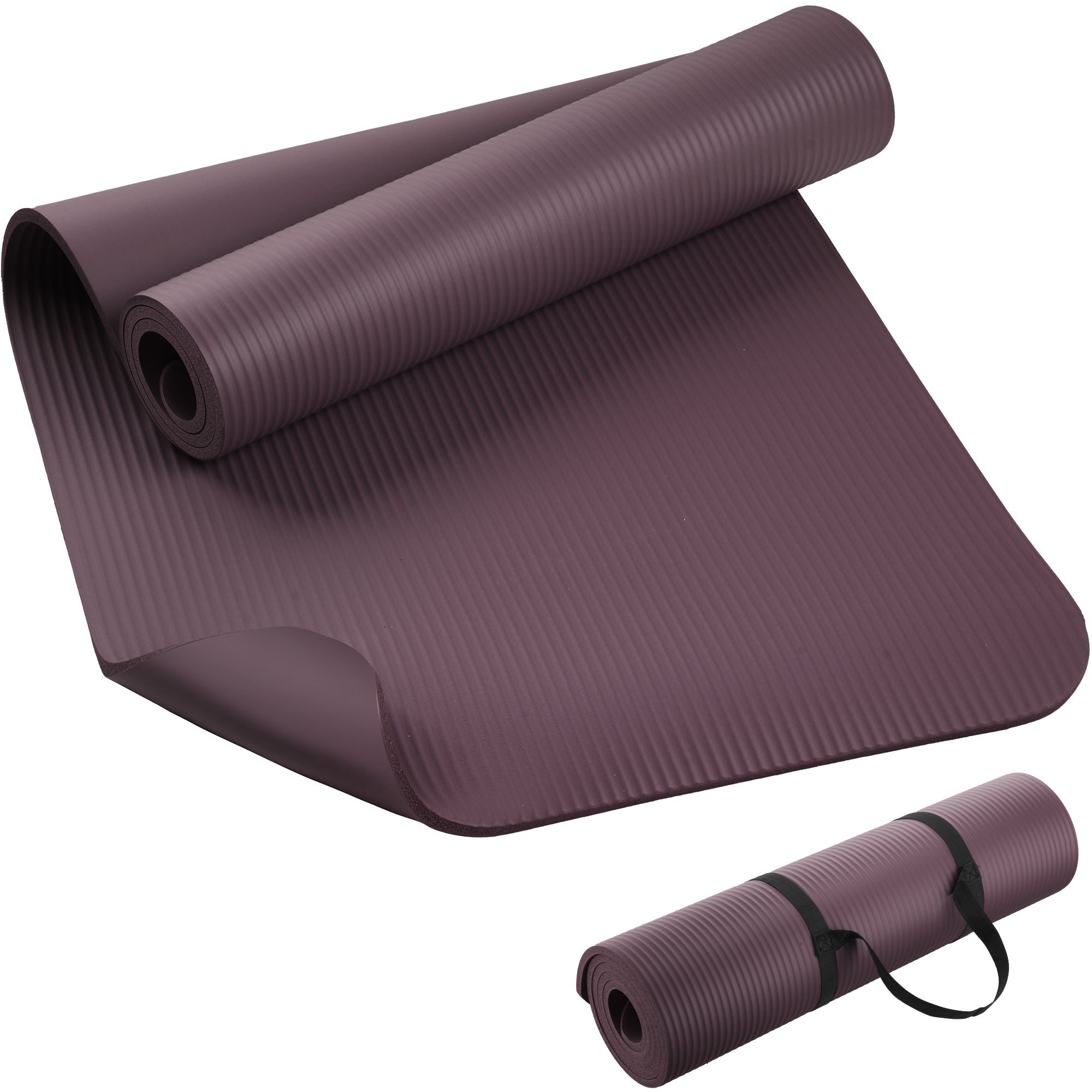 KEEP NBR Yoga Mat – Extra Thick Non-Slip Fitness Mat with Carry Strap