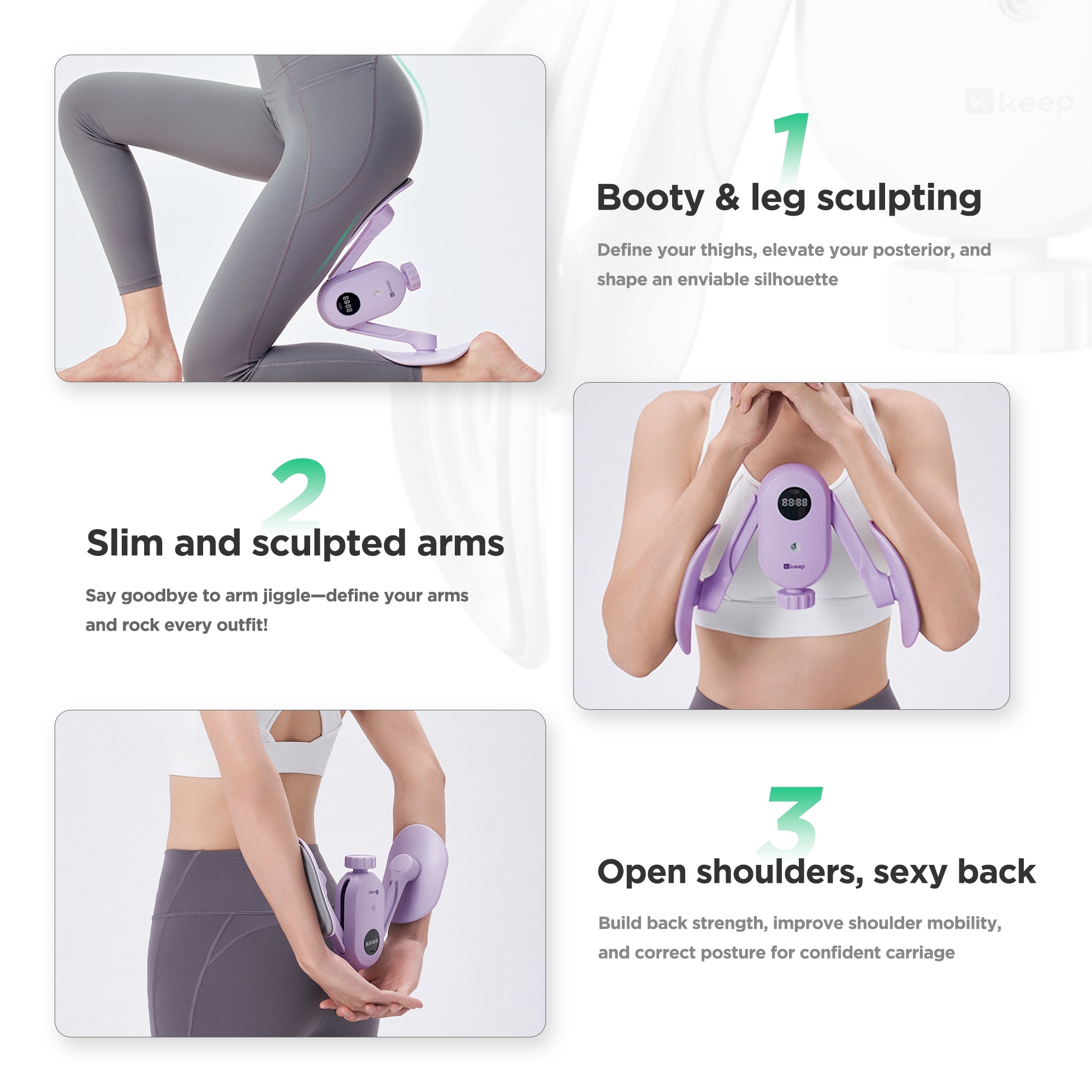 Inner Thigh Toner & Leg Exerciser - Pelvic Floor Muscle Trainer