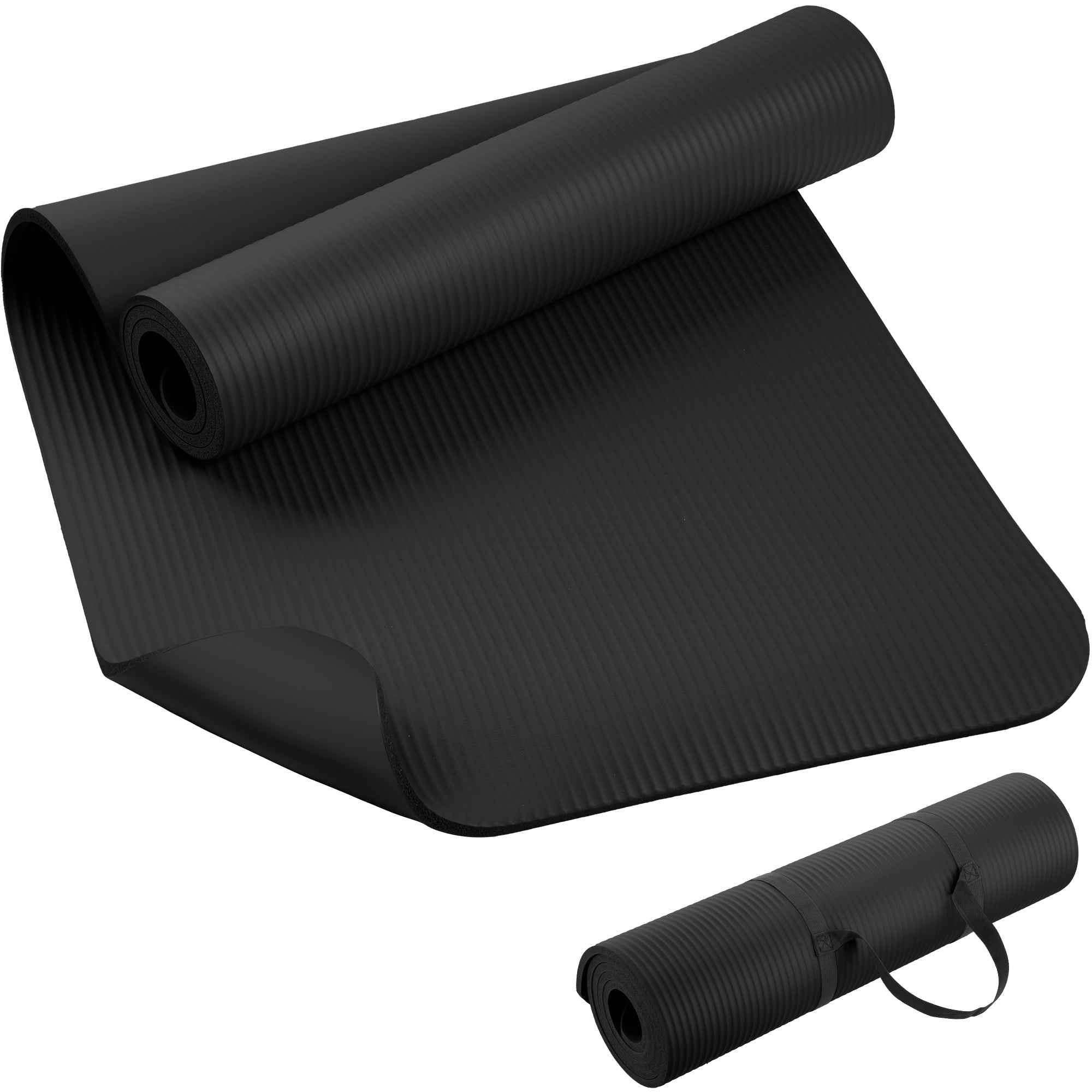 KEEP NBR Yoga Mat – Extra Thick Non-Slip Fitness Mat with Carry Strap