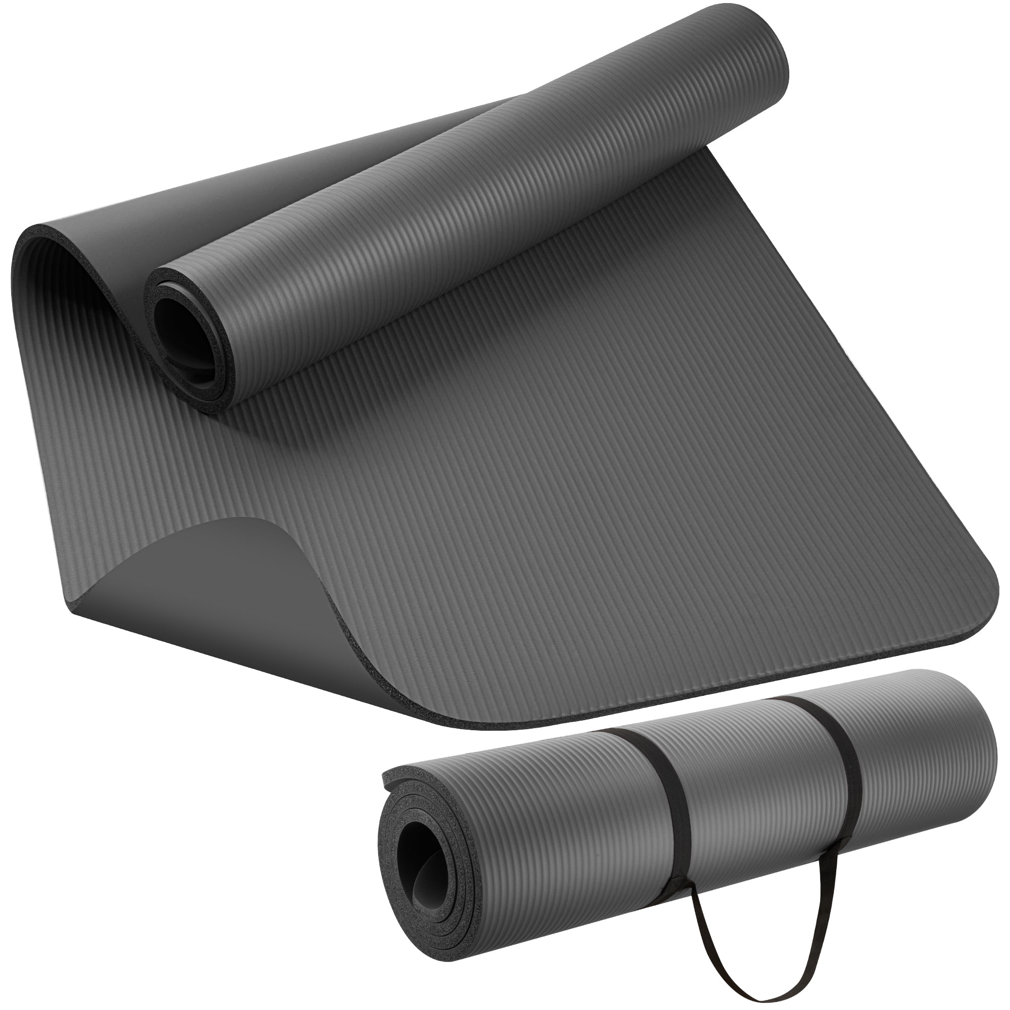 KEEP NBR Yoga Mat – Extra Thick Non-Slip Fitness Mat with Carry Strap