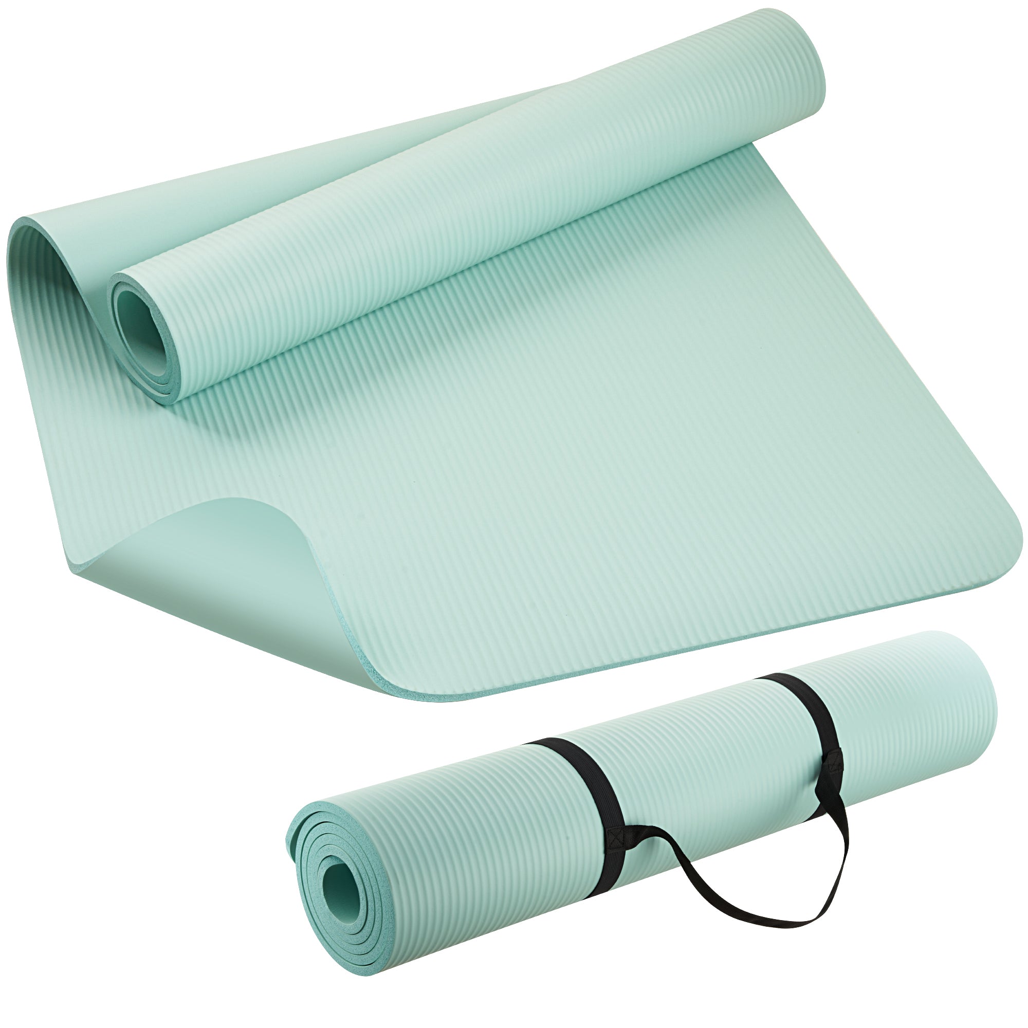 KEEP NBR Yoga Mat – Extra Thick Non-Slip Fitness Mat with Carry Strap