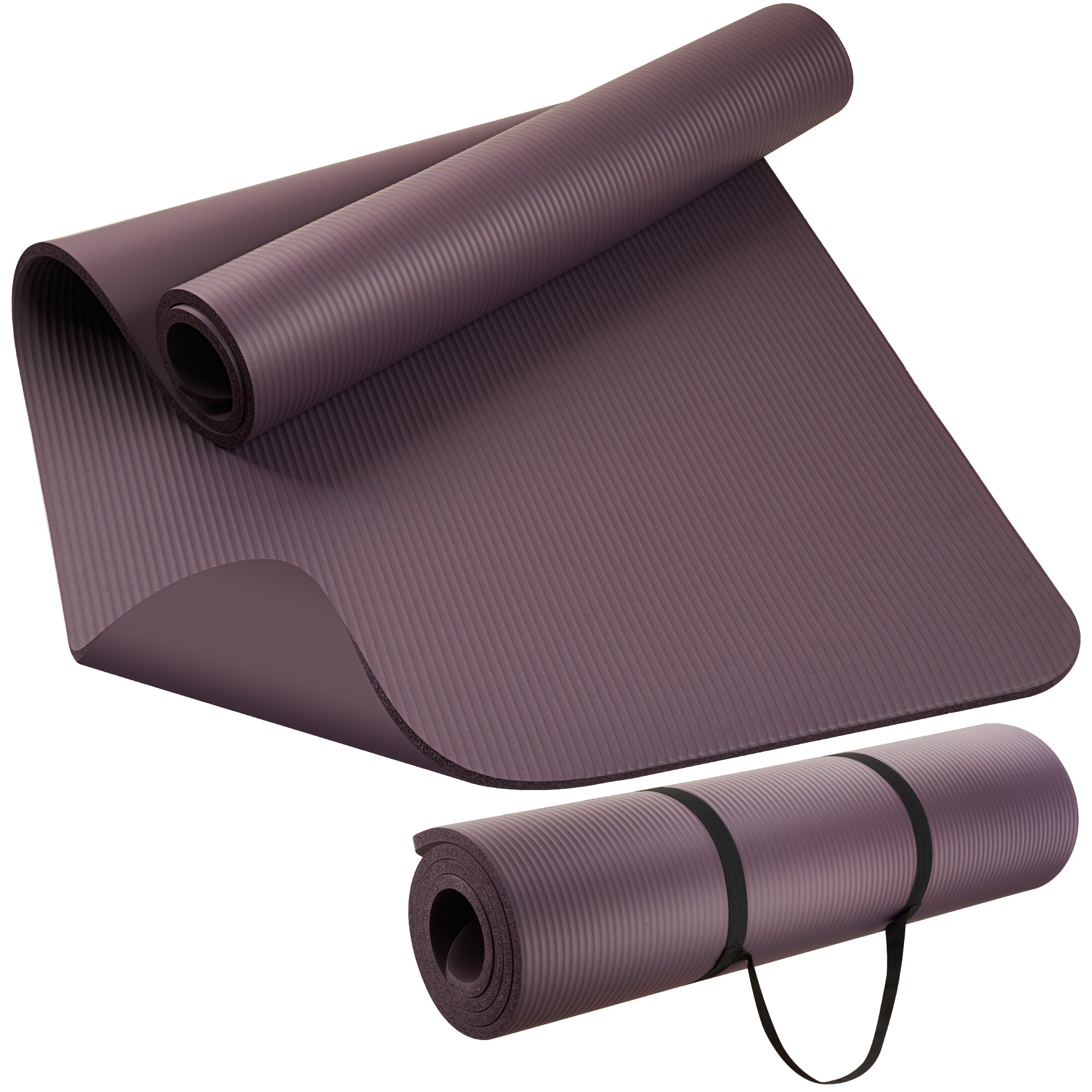 KEEP NBR Yoga Mat – Extra Thick Non-Slip Fitness Mat with Carry Strap