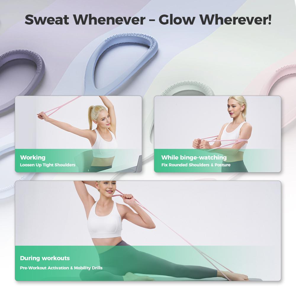 [3in1 Set] 8-Shaped Resistance Band