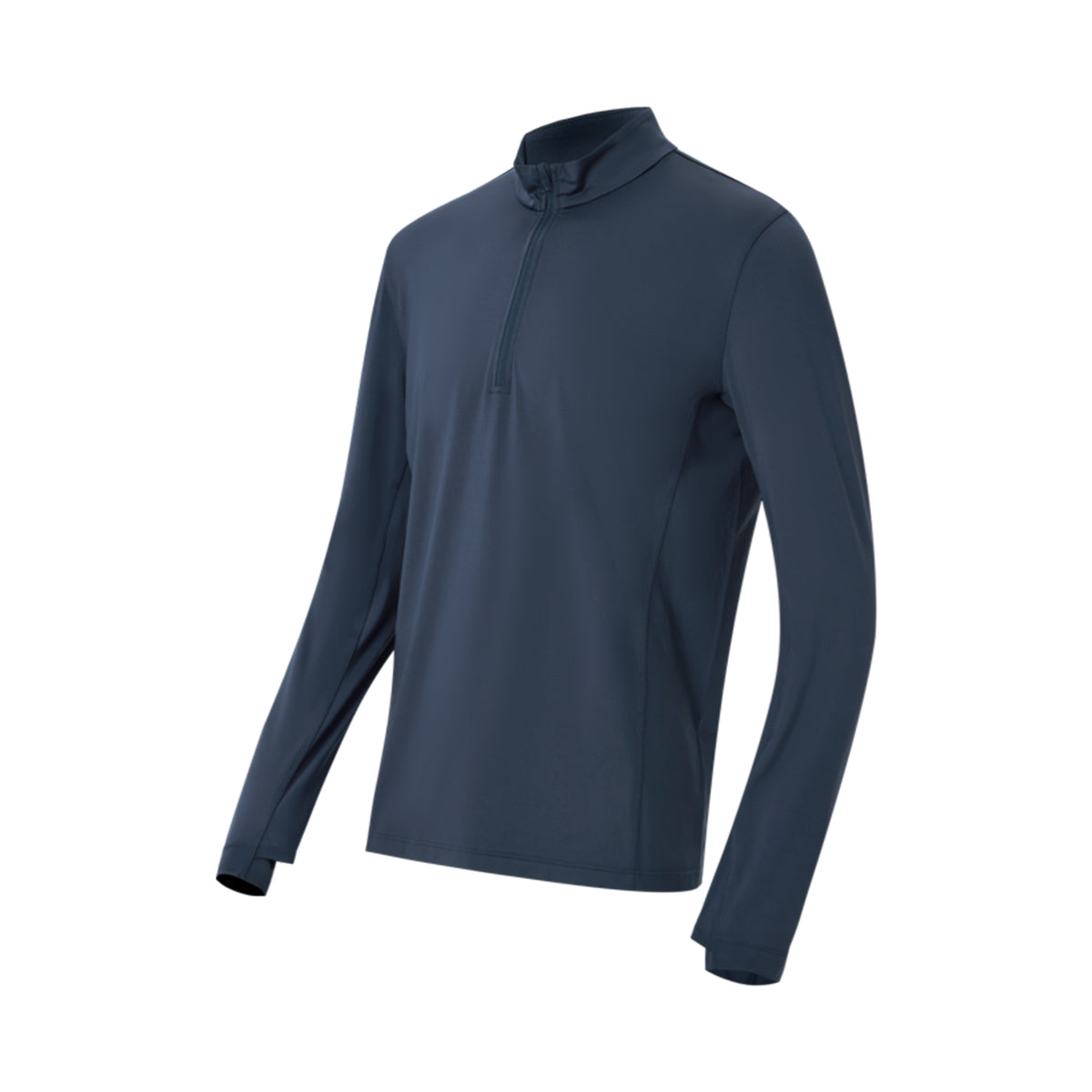 Men's Quick-Dry Half-Zip Long Sleeve Running T-shirt (T0035)