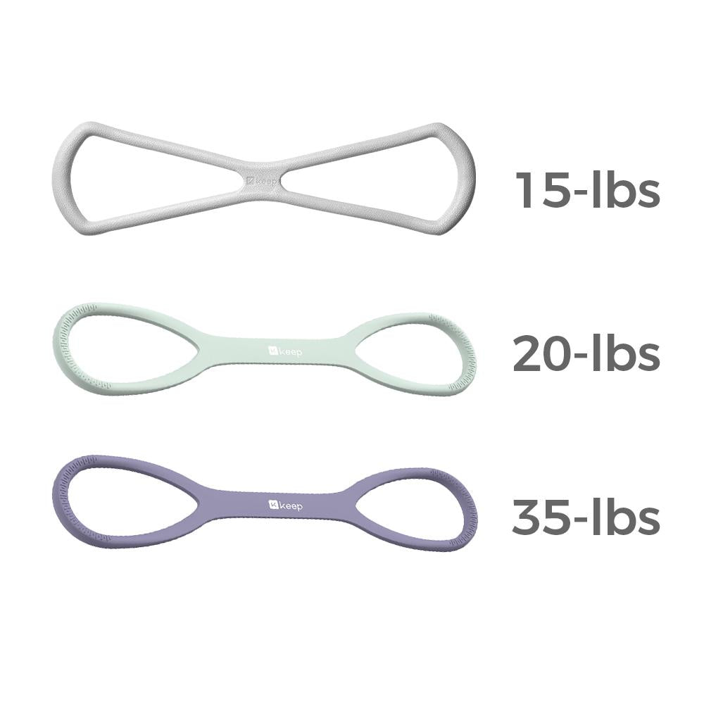 [3in1 Set] 8-Shaped Resistance Band