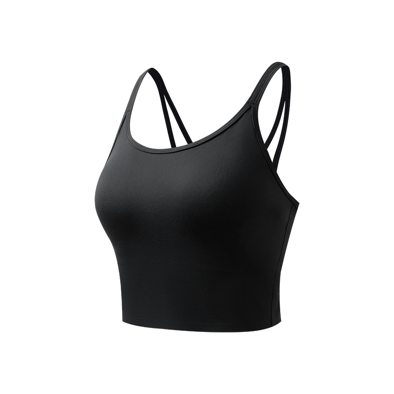 Soft Elastic Medium Support Tank Style Built-in Cup Beautiful Back Yoga Sports Bra (K24WB0001A)