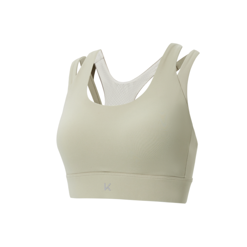 High-Support Fitness Sports Bra with Back Closure for Side Spillage (KB0010)