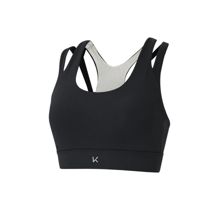 High-Support Fitness Sports Bra with Back Closure for Side Spillage (KB0010)